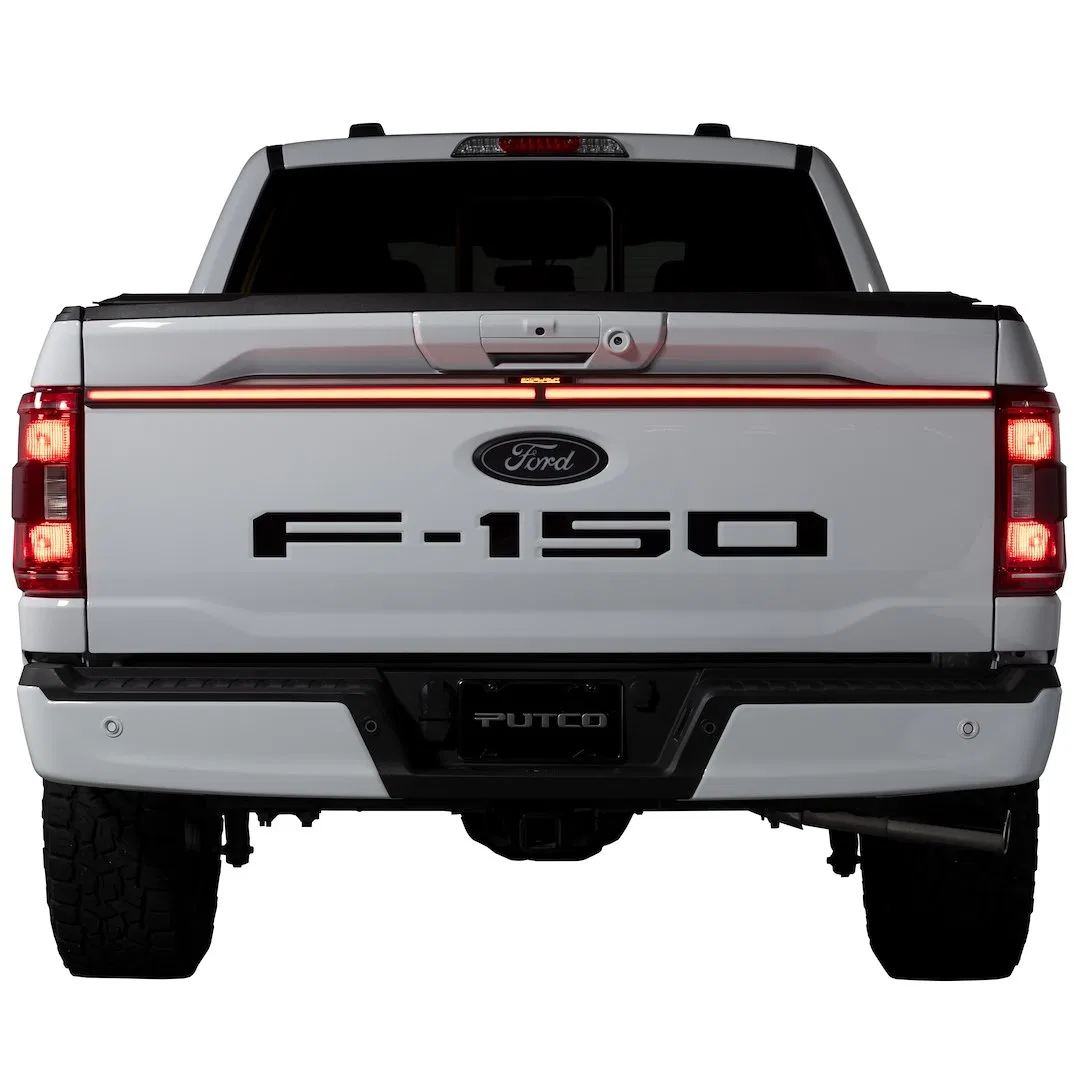 92060-18 – PUTCO Tailgate Light, Light Bar Red And Clear Lens Red Running/ Red Brake/ White Reverse/ Red Third Tail L...